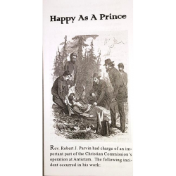 Happy As a Prince - trifold Gospel tract from the USCC delegate at Antietam